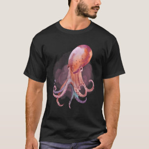 Waterverf Octopus Deep Ocean Creats en Rift L T-shirt