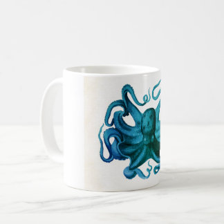 Waterverf Octopus Illustratie Koffiemok