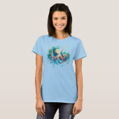 Waterverf octopus illustratie t-shirt (Voorkant volledig)