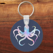 Waterverf octopus sleutelhanger (Voorkant)