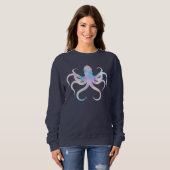 Waterverf octopus trui (Voorkant volledig)
