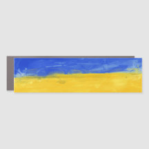 Waterverf Oekraïense vlag