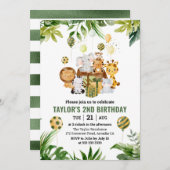 Waterverf Oerwoud Safari Kaart (Voorkant / Achterkant)