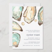 Waterverf Oester en parelooster Kaart (Voorkant)