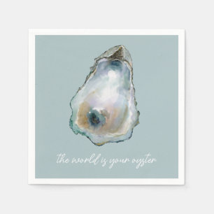 Waterverf Oester Servet