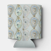 Waterverf oesters bruiloft gunst Drink Hugger Blikjeskoeler (Achterkant)