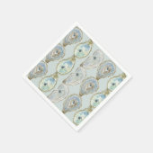 Waterverf-oesters Servet (Hoek)