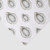 Waterverf oesters tissuepapier (Detail)