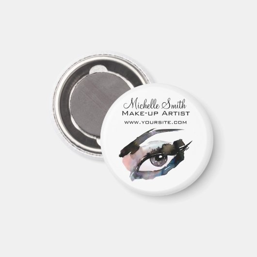 Waterverf ogen lash extension make-up branding magneet (Voorkant / Achterkant)