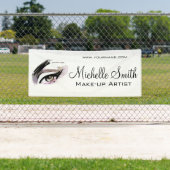 Waterverf ogen lash extension make-up branding spandoek (Insitu)