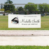 Waterverf ogen lash extension make-up branding spandoek (Insitu)