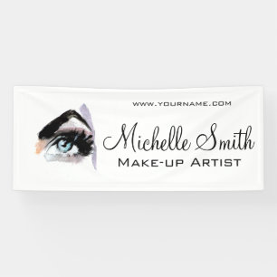 Waterverf ogen lash extension make-up branding spandoek