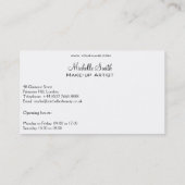 Waterverf ogen lash extension make-up branding visitekaartje (Achterkant)