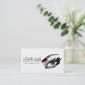 Waterverf ogen lash extension make-up branding visitekaartje (Staand voorkant)