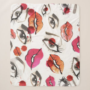 Waterverf Ogen & Lippenpatroon Sherpa Deken