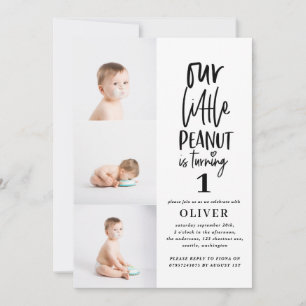 Waterverf olifant kleine pinda - verjaardagsfeestj