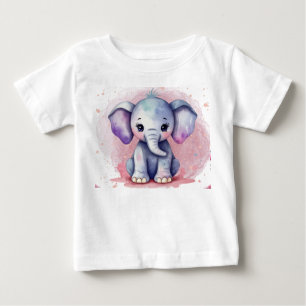 Waterverf Olifant met moderne elegantie print