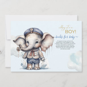 Waterverf Olifant nautische thema Boeken voor baby Kaart