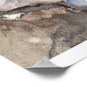 Waterverf olifanten poster (Hoek)