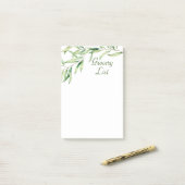 Waterverf Olijfolie Post-it® notes, 4 x 6 inch Notes (Op bureau)