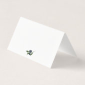 Waterverf Olijftak Boho Bruiloft Zitplaatsen Kaart (Achterkant)