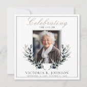 Waterverf olijftak viering van het leven kaart (Voorkant)