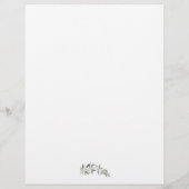 Waterverf Olijven, weddenschap Greenery Gold Folia Flyer (Achterkant)