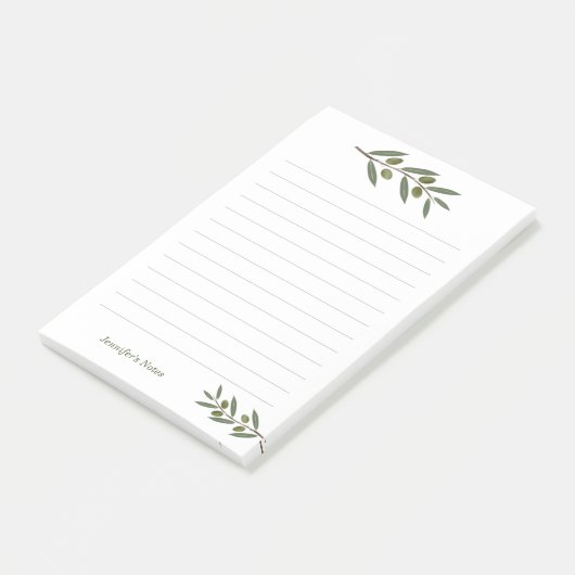 Waterverf Olive Branch Post-it® Notes (Schuin)