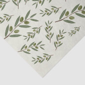 Waterverf Olive Branch Tissuepapier (Detail)