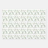 Waterverf Olive Green Gift wrappaper Inpakpapier Vel (Voorkant)