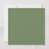 Waterverf Olive Tree Branch | Datum opslaan Save The Date (Achterkant)