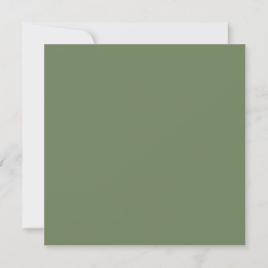 Waterverf Olive Tree Branch | Datum opslaan Save The Date (Achterkant)