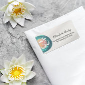 Waterverf Om Symbol Yoga Mediation Instructor Etiket