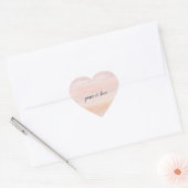 Waterverf Ombre Hart Sticker (Envelop)