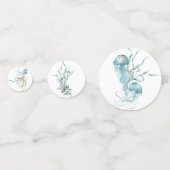 Waterverf Onder de Zee Kwallen Koraalrif Confetti (Voorkanten)