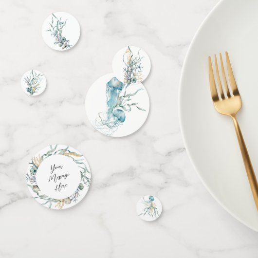 Waterverf Onder de Zee Kwallen Koraalrif Confetti (Groep)