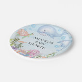 Waterverf onder het Baby shower van de Zee 7" Bord (Gekanteld)