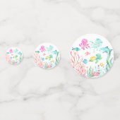 Waterverf Onder het Zee Baby shower Confetti (Voorkanten)