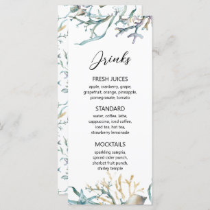 Waterverf onder het Zee Jellyfish Coral Reef Menu