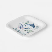 Waterverf Onder het Zee Papieren Borden Papieren Bordje (Gebogen)