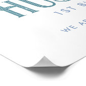 Waterverf Onder het Zee Welkomstbord Poster (Hoek)