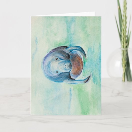 Waterverf onderwater beheren kaart (Voorkant)