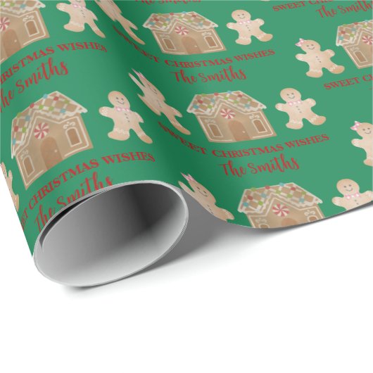 Waterverf ontbijtkoek cadeaupapier (Rol Hoek)