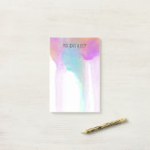 waterverf ontwerp aangepaste post it note (Op bureau)