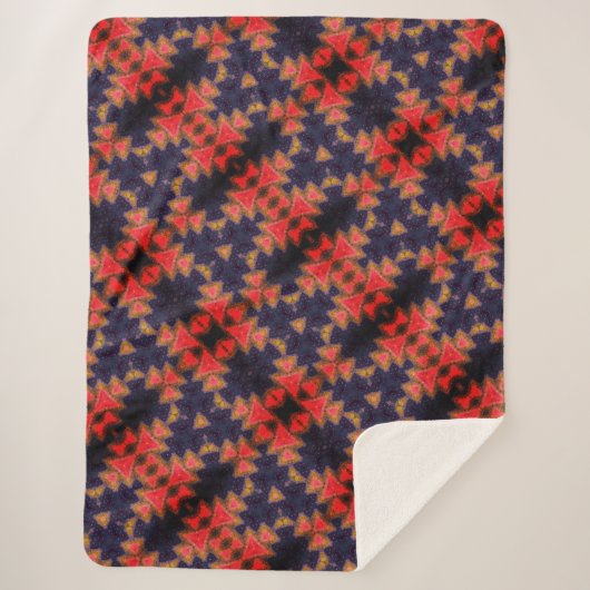 Waterverf ontwerp sherpa deken (Voorkant)