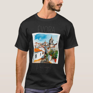 Waterverf ontwerp van vora-portugal t-shirt