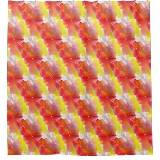 Waterverf ontwerpstructuur achtergrond douchegordijn (Voorkant)