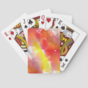 Waterverf ontwerpstructuur achtergrond pokerkaarten