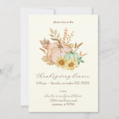 Waterverf oogst Thanksgiving Kaart (Voorkant)