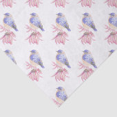 Waterverf Oostelijke Blauwe Vogelvogel Tissuepapier (Detail)